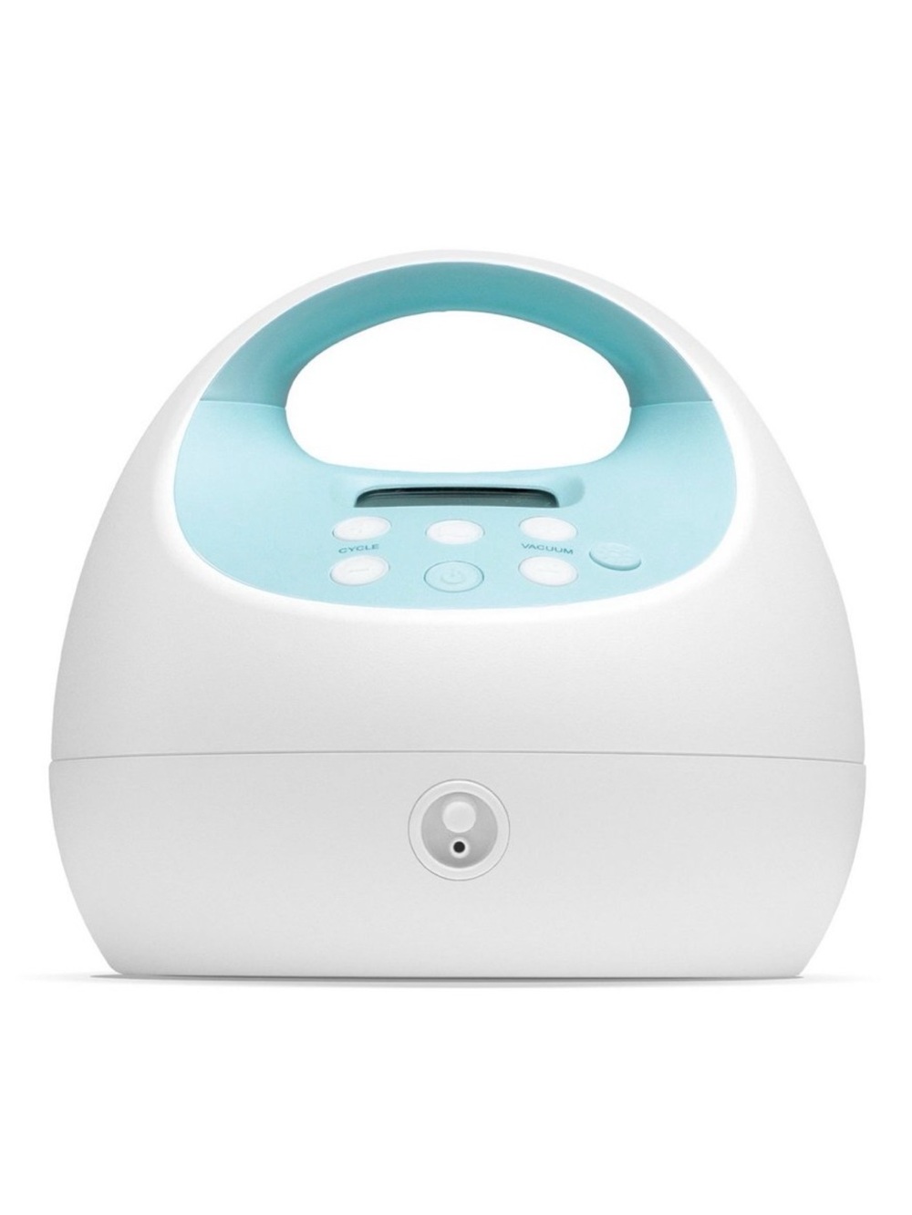 Portable Electric Breast Pump - White & Light Blue